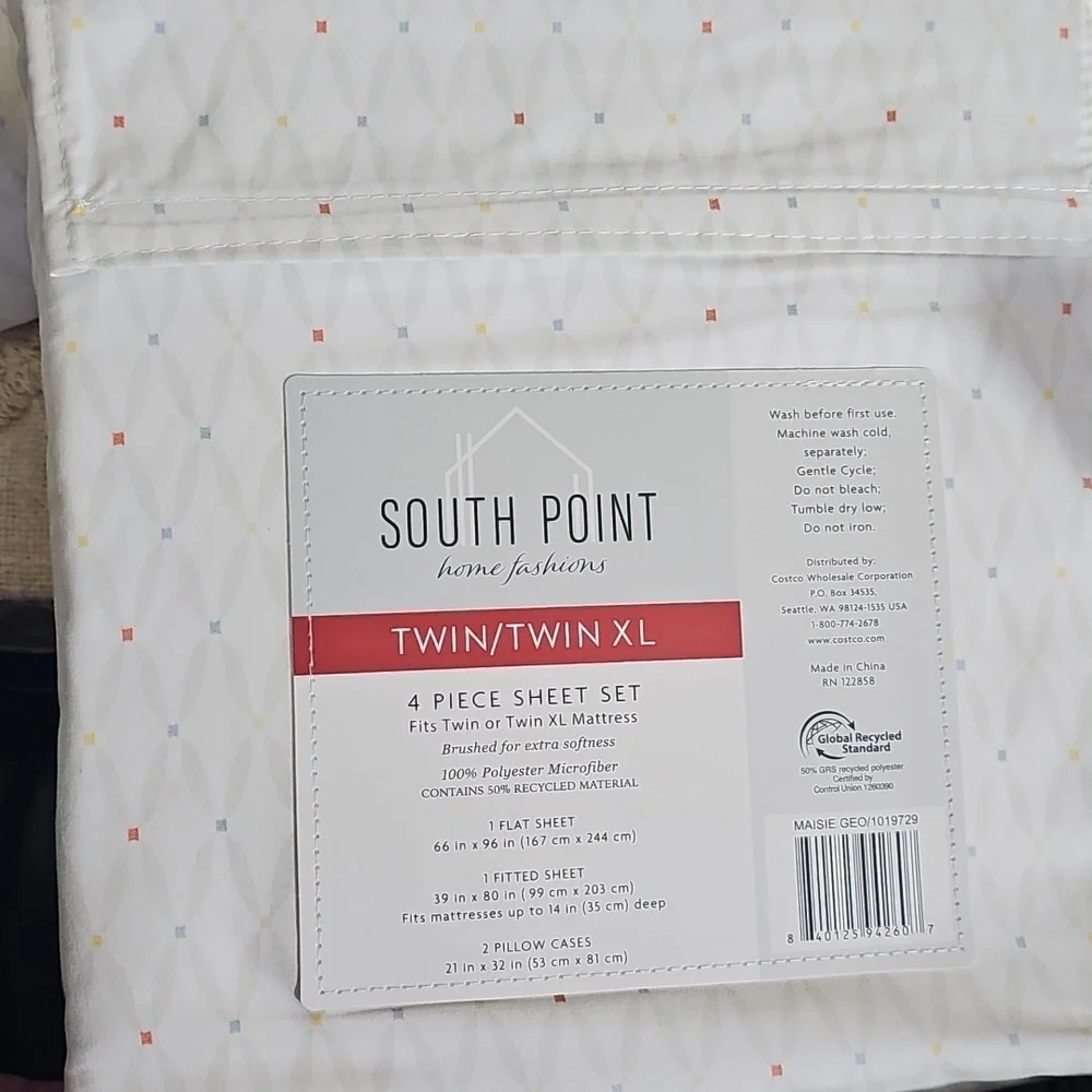 South Point Home Fashions Microfiber 4-piece Sheet Set